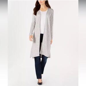 Charter Club Long Open Cardigan Sweater PS